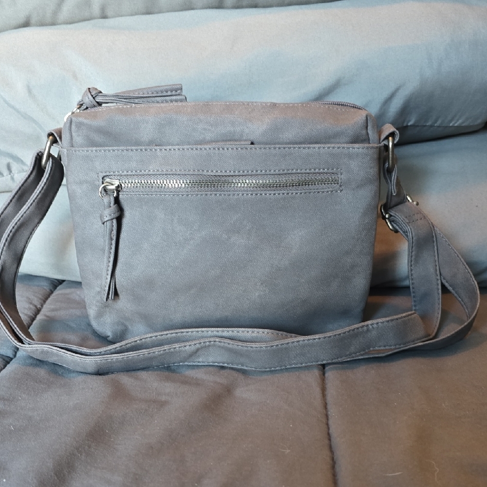 Gray Crossbody Bag